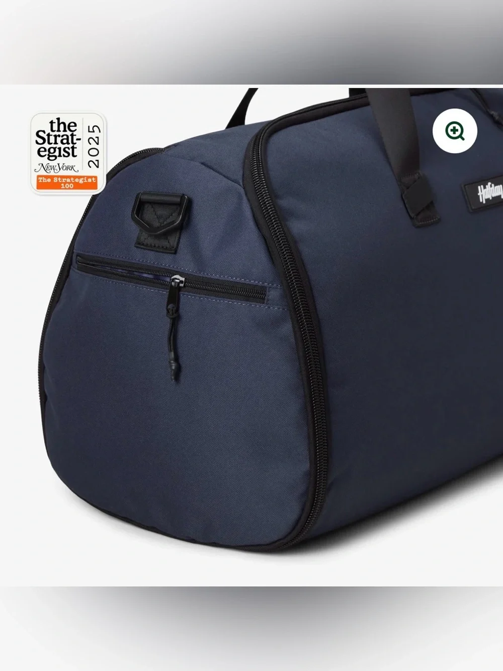 Half day navy garment duffel bag